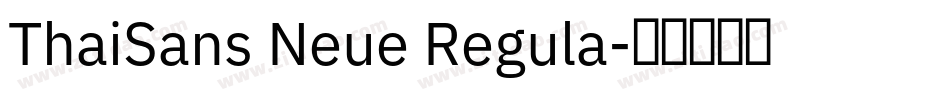 ThaiSans Neue Regula字体转换